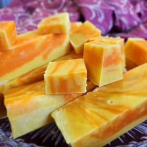 Orange Pineapple Fudge, vegan